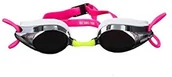Pływanie - Arena dziecięce okulary do pływania Tracks Jr Mirror 1e560, srebrny, jeden rozmiar 1E560 - miniaturka - grafika 1