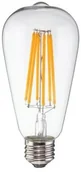 Żarówki LED - Polux ŻARÓWKA LED FILAMENT RETRO E27 6W ST64 - BIAŁY CIEPŁY ZL1411 - miniaturka - grafika 1