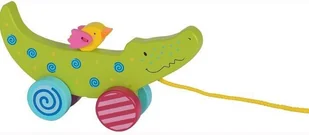 Goki Drewniana owieczka do ciągnięcia - Zabawki interaktywne dla dzieci - miniaturka - grafika 2