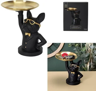 Intesi Organizer Buldog czarny ze złotą tacą w - Kosmetyczki, organizery i kuferki - miniaturka - grafika 2