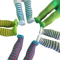 Spodnie i spodenki dla dziewczynek - The New York Doll Collection The New York Doll Collection Zestaw 5 w Paski Rajstopy Odpowiedni na 18 cali / 46 cm Lalki Mody- Legginsy Dla Lalek- Akcesoria do Ubrań dla Lalek 43221-3127 - miniaturka - grafika 1