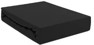 Prześcieradła - Darymex Prześcieradło Jersey z gumką czarne 140x200 dx-140-pjr-027 - miniaturka - grafika 1