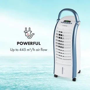 Klarstein Klarstein Maxfresh Ocean, 3 w 1, klimatyzer, schładzacz powietrza, wentylator nawilżacz powietrza, 444 m/h, 55W, przenośnyKlarstein ACO6-MaxfreshOceanWB - Klimatory - miniaturka - grafika 3