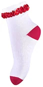 Skarpetki dla dzieci - Milusie Skarpetki bawełniane z tasiemką B 2242 - miniaturka - grafika 1