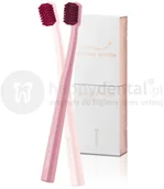 Szczoteczki do zębów - Swiss Smile SWISS SMILE NUANCE NUDE SET 2szt. ODCIENIE RÓŻOWEGO (E220) - ZESTAW ultra miękkich szczoteczek do zębów - miniaturka - grafika 1