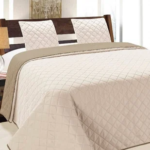 Euromat Dwustronna Narzuta Vigo II Cappuccino Ecru 10 220x240+2x40x40 12976 - Narzuty - miniaturka - grafika 2