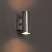 Lampy ogrodowe - QAZQA Kinkiet zewnętrzny stal IP44 - Duo - miniaturka - grafika 1