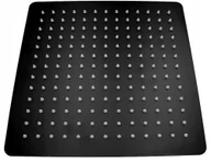 Zestawy prysznicowe - Deszczownica Czarna Slim 20 Metalowa Prysznicowa - miniaturka - grafika 1