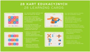 Mario-Inex MINI WAFLE EDU 500 EDUKACJA + karty zabaw 902189 - Klocki - miniaturka - grafika 2