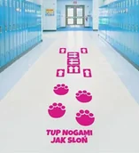 Pomoce naukowe - Ścieżka aktywizująca BALANS- Zestaw naklejek na podłogę Ślady Słonia ZP053 - miniaturka - grafika 1