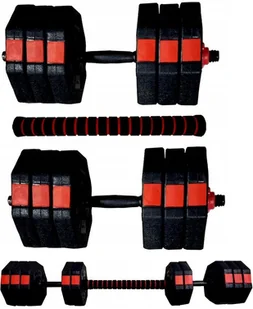 Zestaw 20kg Trening W Domu Siłownia Hantle 2x Gryf - Hantle i ciężarki - miniaturka - grafika 7