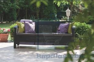 Allibert Allibert sofa CORFU LOVE SEAT MAX antracit - Sofy ogrodowe - miniaturka - grafika 3