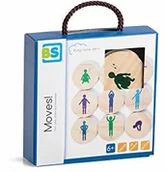 Akcesoria do gier planszowych - BuitenSpeel B.V. buite nspeel ga264  gra, Moves z 18 kamieniami z drewna - miniaturka - grafika 1