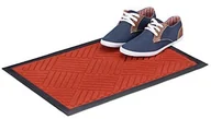 Wycieraczki - Relaxdays gumowa mata na zewnątrz, wycieraczka do nóg wycieraczka z wzorem w paski, guma, wewnętrzna, 40 x 60 cm, różne kolory 10022248_47 - miniaturka - grafika 1
