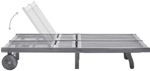 vidaXL Leżaki, 2 szt., lite drewno akacjowe 311874 - Leżaki ogrodowe - miniaturka - grafika 5