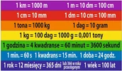 Pomoce naukowe - Jednostki miar- 7 kolorowych naklejek ES057 - miniaturka - grafika 1
