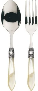 Bugatti Italy oxbam ABS n3211/12 Oxford, zestaw 2-częściowy Zastawa stołowa, stal nierdzewna/kość słoniowa kolory 30,5 x 14 x 3 cm OXBAM-N3211/12 - Pozostałe akcesoria barmańskie - miniaturka - grafika 3