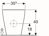 Kompakty WC - Geberit Ceramika iCon 63,5x35,5 200460000 - miniaturka - grafika 1