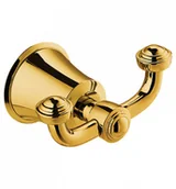 Wieszaki łazienkowe - Omnires AL53120 GL Haczyk podwójny ZŁOTY - miniaturka - grafika 1