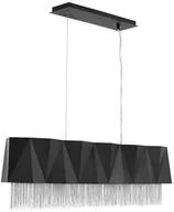 Lampy sufitowe - Hinkley LAMPA wisząca HK-ZUMA-ISLE-SBS Elstead metalowa OPRAWA eklektyczny ZWIS z łańcuszkami czarny srebrny HK-ZUMA-ISLE-SBS - miniaturka - grafika 1