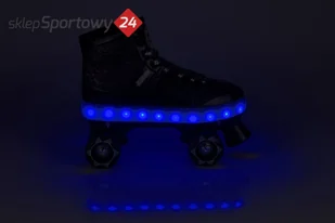 NIJDAM WROTKI DZIECIĘCE LED GLAMOUR ROZM 37-38 NIJDAM 52TA-ZWA - Wrotki - miniaturka - grafika 7