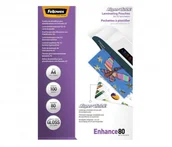 Folie do laminatora - Fellowes Laminator Folie do laminowania SUPER QUICK 80 , 216x303 mm , A4, 100 - miniaturka - grafika 1