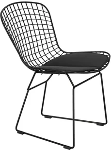 D2.Design DESIGN Krzesło Harry czarne / czarna poduszka - Krzesła - miniaturka - grafika 7