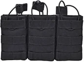 Odzież taktyczna i umundurowanie - Texar Ładownica na Magazynki Potrójna Czarna 48-MP3-PO-BK - miniaturka - grafika 1