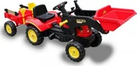 Jeździki dla dzieci - NoName Gokart Traktor Z Przyczepką + Akcesoria 3005.CR - miniaturka - grafika 1