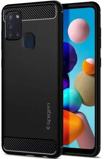 Spigen Etui Rugged Armor Galaxy A21s czarne 8809685629269 - Etui i futerały do telefonów - miniaturka - grafika 9
