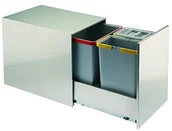 Kosze na śmieci - FENIKS Elle Tipi PA2 inl424333 A z pedałem segregacja śmieci, zdejmowane ze stali nierdzewnej do Base PA2 INL424333A - miniaturka - grafika 1