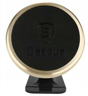 Baseus Uchwyt samochodowy magnetyczny do deski rozdzielczej SUGENT-NT0V kolor złoty - Uchwyty samochodowe do telefonów - miniaturka - grafika 3