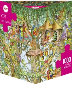 Heye Puzzle 1000 Domki na drzewie, Paul - - Puzzle - miniaturka - grafika 2