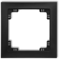 Klawisze i ramki - Karlik Deco Soft czarny mat ramka 1-krotna 12DRSO-1 12DRSO-1 - miniaturka - grafika 1