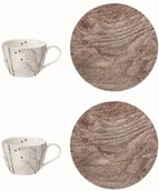 Filiżanki - Nuova R2S Easy life PORCELANOWE FILIŻANKI ze SPODKAMI - KPL. 2 SZTUK - ZIMOWE Winter Dreams (922 DRAM) 922 DRAM - miniaturka - grafika 1