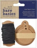 Opakowania i torebki na prezenty - Dalprint Dalprint Zawieszki do prezentów BARE BASIC Kraft x Cord 30szt Dalprint AC143DLP - miniaturka - grafika 1