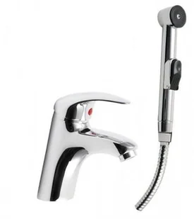 Sapho Bateria umywalkowa z prysznicem bidetowym chrom 1209-05 - Baterie umywalkowe - miniaturka - grafika 3