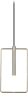 Lampy sufitowe - Amplex Lampa wisząca Faro 8288 prostokątna oprawa w kolorze złotym - miniaturka - grafika 1