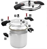 Szybkowary - LACOR r71810 uszczelki silikonowe Zapewnia szybkowary, silikonowe, białe, 28 x 28 x 2 cm R71810 - miniaturka - grafika 1