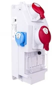 Rozdzielnie elektryczne - Spółdzielnia Inwalidów Spamel Rozdzielnica budowlana 5P/32A 5P/16A 3X16A 5 modułów ROS5\X-14 - miniaturka - grafika 1