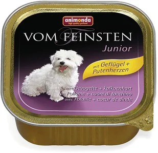 Animonda Vom Feinsten Vom Feinsten Junior 6 X 150 G - Drób Z Sercami Drobiowymi - Mokra karma dla psów - miniaturka - grafika 2