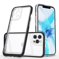 Etui i futerały do telefonów - Hurtel Clear 3in1 etui do iPhone 12 Pro Max żelowy pokrowiec z ramką czarny - miniaturka - grafika 1
