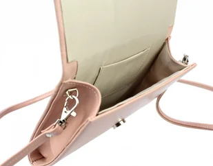 PolskaGalanteria.pl Elegancka Torebka/Kopertówka Torebka Wizytowa PolskaGalanteria WZÓR 1 BL PUDROWY RÓŻ II KRÓTKA - Torebki damskie - miniaturka - grafika 4