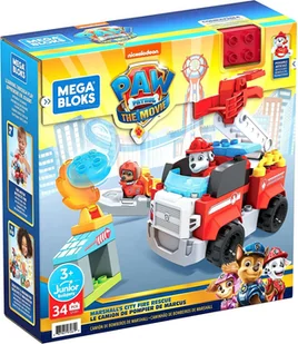 Fisher Price Mega Bloks Psi Patrol Zestaw Wóz strażacki Marshalla GYJ01 887961977610 - Klocki - miniaturka - grafika 6