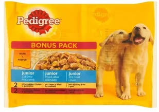 Pedigree Junior Kurczak i ryż Wołowina i ryż 4x100g - Mokra karma dla psów - miniaturka - grafika 6