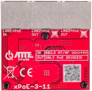 ATTE Switch PoE 3-portowy ATTE xPoE-3-11, montaż w puszce pod kamerą - Switche - miniaturka - grafika 2