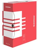 Pudła i kartony archiwizacyjne - Donau Pudło archiw. A4 120mm kartonowe - czerwony - miniaturka - grafika 1