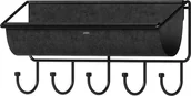 Wieszaki i stojaki - Umbra Organizer z wieszakami Hammock czarny 1011470-040 - miniaturka - grafika 1