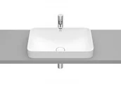 Umywalki - Roca A327534620 INSPIRA SQUARE Umywalka blatowa 550x370 H75 FINECERAMIC BIAŁY MAT - miniaturka - grafika 1