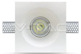 v-tac Oprawa Oczko V-TAC GIPS GU10 Wpuszczane Okrągła 120x120 Biała VT-776 - Oprawy, klosze i abażury - miniaturka - grafika 3